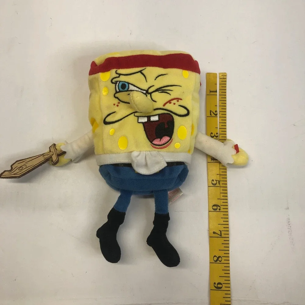 TY Captain SpongeBob Pirate‎ Plush 2008 Nickelodeon Stuffed Toy